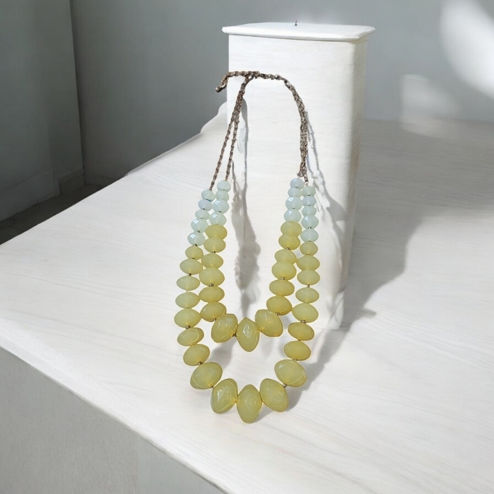 Double yellow necklace